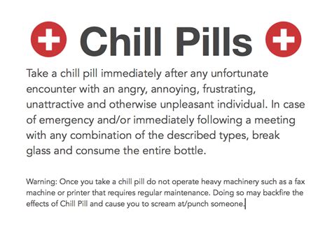 Chill Pill Label Printable Free